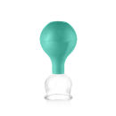 pulox Schröpfglas aus Echtglas diverse Größen und Farben grün 40mm