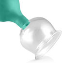 pulox Schröpfglas aus Echtglas diverse Größen und Farben grün 52mm
