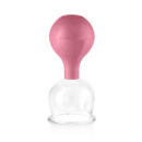 pulox Schröpfglas aus Echtglas diverse Größen und Farben pink 62mm